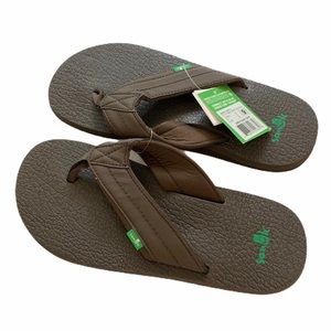 Sanuk Men's Beer Cozy Casual Brown Sandals
